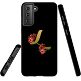 For Samsung Galaxy S20 FE Fan Edition Case, Tough Protective Back Cover, Embellished Letter L | Protective Cases | iCoverLover.com.au