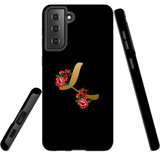 For Samsung Galaxy S21+ Plus Case, Tough Protective Back Cover, Embellished Letter L | Protective Cases | iCoverLover.com.au