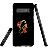 For Samsung Galaxy S10+ Plus Case, Tough Protective Back Cover, Embellished Letter G | Protective Cases | iCoverLover.com.au
