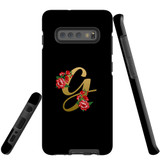 For Samsung Galaxy S10 Case, Tough Protective Back Cover, Embellished Letter G | Protective Cases | iCoverLover.com.au