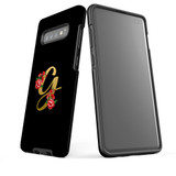 For Samsung Galaxy S10+ Plus Case, Tough Protective Back Cover, Embellished Letter G | Protective Cases | iCoverLover.com.au