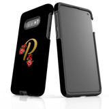 For Samsung Galaxy S10e Case, Tough Protective Back Cover, Embellished Letter P | Protective Cases | iCoverLover.com.au