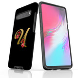 For Samsung Galaxy S21 Ultra/S21+ Plus/S21,S20 Ultra/S20+/S20,S10 5G, S10+/S10/S10e, S9+/S9 Case, Tough Protective Back Cover, Embellished Letter U | Protective Cases | iCoverLover.com.au