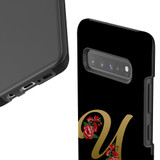 For Samsung Galaxy S21 Ultra/S21+ Plus/S21,S20 Ultra/S20+/S20,S10 5G, S10+/S10/S10e, S9+/S9 Case, Tough Protective Back Cover, Embellished Letter U | Protective Cases | iCoverLover.com.au