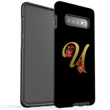 For Samsung Galaxy S10+ Plus Case, Tough Protective Back Cover, Embellished Letter U | Protective Cases | iCoverLover.com.au