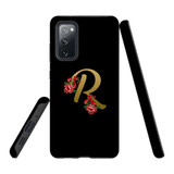 For Samsung Galaxy S20 FE Fan Edition Case, Tough Protective Back Cover, Embellished Letter R | Protective Cases | iCoverLover.com.au