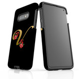 For Samsung Galaxy S10e Case, Tough Protective Back Cover, Embellished Letter V | Protective Cases | iCoverLover.com.au