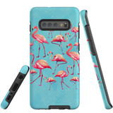 For Samsung Galaxy S10+ Plus Case, Tough Protective Back Cover, Flamingoes | Protective Cases | iCoverLover.com.au