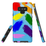 For Samsung Galaxy Note 20 Case, Tough Protective Back Cover, Rainbow Brushes | Protective Cases | iCoverLover.com.au