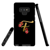 For Samsung Galaxy Note 9 Case, Tough Protective Back Cover, Embellished Letter F | Protective Cases | iCoverLover.com.au