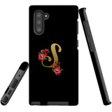 For Samsung Galaxy Note 10 Case, Tough Protective Back Cover, Embellished Letter S | Protective Cases | iCoverLover.com.au