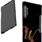 For Samsung Galaxy Note 20 Ultra, Note 20, Note 10+ Plus, Note 9 Case, Tough Protective Back Cover, Embellished Letter W | Protective Cases | iCoverLover.com.au