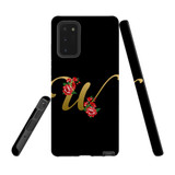 For Samsung Galaxy Note 20 Case, Tough Protective Back Cover, Embellished Letter W | Protective Cases | iCoverLover.com.au