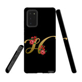 For Samsung Galaxy Note 20 Case, Tough Protective Back Cover, Embellished Letter H | Protective Cases | iCoverLover.com.au