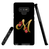 For Samsung Galaxy Note 9 Case, Tough Protective Back Cover, Embellished Letter M | Protective Cases | iCoverLover.com.au