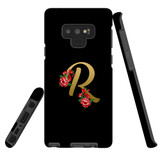 For Samsung Galaxy Note 9 Case, Tough Protective Back Cover, Embellished Letter R | Protective Cases | iCoverLover.com.au