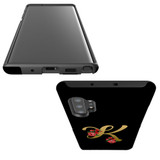 For Samsung Galaxy Note 20 Ultra, Note 20, Note 10+ Plus, Note 9 Case, Tough Protective Back Cover, Embellished Letter K | Protective Cases | iCoverLover.com.au