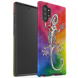 For Samsung Galaxy Note 20 UItra/Note 20/Note 10+ Plus/Note 10/9 Case, Tough Protective Back Cover, Rainbow Lizard | Protective Cases | iCoverLover.com.au