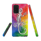 For Samsung Galaxy Note 20 Case, Tough Protective Back Cover, Rainbow Lizard | Protective Cases | iCoverLover.com.au