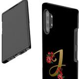 For Samsung Galaxy Note 20 Ultra, Note 20, Note 10+ Plus, Note 9 Case, Tough Protective Back Cover, Embellished Letter J | Protective Cases | iCoverLover.com.au