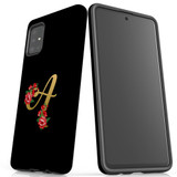 For Samsung Galaxy A51 5G/4G, A71 5G/4G, A90 5G Case, Tough Protective Back Cover, Embellished Letter A | Protective Cases | iCoverLover.com.au