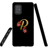 For Samsung Galaxy A71 4G Case, Tough Protective Back Cover, Embellished Letter P | Protective Cases | iCoverLover.com.au