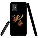 For Samsung Galaxy A51 5G Case, Tough Protective Back Cover, Embellished Letter K | Protective Cases | iCoverLover.com.au