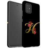 For Samsung Galaxy A51 5G/4G, A71 5G/4G, A90 5G Case, Tough Protective Back Cover, Embellished Letter H | Protective Cases | iCoverLover.com.au