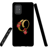 For Samsung Galaxy A71 5G Case, Tough Protective Back Cover, Embellished Letter O | Protective Cases | iCoverLover.com.au