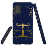 For Samsung Galaxy A51 5G Case, Tough Protective Back Cover, Libra Drawing | Protective Cases | iCoverLover.com.au