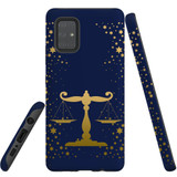 For Samsung Galaxy A71 5G Case, Tough Protective Back Cover, Libra Drawing | Protective Cases | iCoverLover.com.au