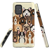 For Samsung Galaxy A71 5G Case, Tough Protective Back Cover, Seamless Dogs | Protective Cases | iCoverLover.com.au
