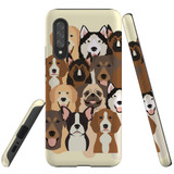 For Samsung Galaxy A90 5G Case, Tough Protective Back Cover, Seamless Dogs | Protective Cases | iCoverLover.com.au