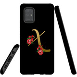 For Samsung Galaxy A71 5G Case, Tough Protective Back Cover, Embellished Letter X | Protective Cases | iCoverLover.com.au