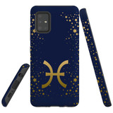 For Samsung Galaxy A51 5G Case, Tough Protective Back Cover, Pisces Sign | Protective Cases | iCoverLover.com.au