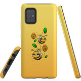 For Samsung Galaxy A71 4G Case, Tough Protective Back Cover, Honey Bees | Protective Cases | iCoverLover.com.au