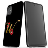 For Samsung Galaxy A51 5G/4G, A71 5G/4G, A90 5G Case, Tough Protective Back Cover, Embellished Letter W | Protective Cases | iCoverLover.com.au