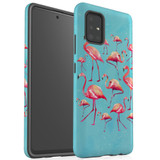 For Samsung Galaxy A51 5G/4G, A71 5G/4G, A90 5G Case, Tough Protective Back Cover, Flamingoes | Protective Cases | iCoverLover.com.au