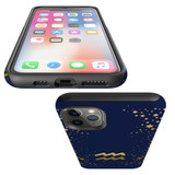 For iPhone 14 Pro Max/14 Pro/14 and older Case, Protective Back Cover, Aquarius Sign | Shockproof Cases | iCoverLover.com.au