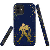 For iPhone 12 mini Case, Tough Protective Back Cover, Aquarius Drawing | Protective Cases | iCoverLover.com.au