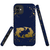 For iPhone 11 Case, Tough Protective Back Cover, Pisces Drawing | Protective Cases | iCoverLover.com.au