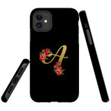 For iPhone 11 Case, Tough Protective Back Cover, Embellished Letter A | Protective Cases | iCoverLover.com.au