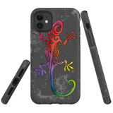For iPhone 13 mini Case, Protective Back Cover, Colorful Lizard | Shielding Cases | iCoverLover.com.au