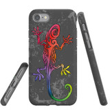 For iPhone 14 Pro Case Tough Protective Cover, Colorful Lizard | Shielding Cases | iCoverLover.com.au