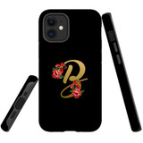 For iPhone 12 mini Case, Tough Protective Back Cover, Embellished Letter B | Protective Cases | iCoverLover.com.au