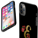 For iPhone 14 Pro Max/14 Pro/14 and older Case, Protective Back Cover, Embellished Letter E | Shockproof Cases | iCoverLover.com.au