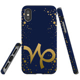 For iPhone XS Max Case, Tough Protective Back Cover, Capricorn Sign | Protective Cases | iCoverLover.com.au