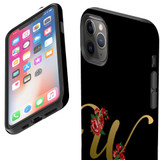 For iPhone 14 Pro Max, 14 Pro, 14 & Older Case, Protective Back Cover, Embellished Letter W | Protective Cases | iCoverLover.com.au