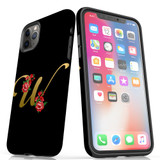 For iPhone 14 Pro Max, 14 Pro, 14 & Older Case, Protective Back Cover, Embellished Letter W | Protective Cases | iCoverLover.com.au