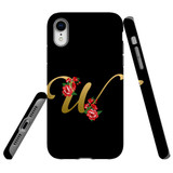 For iPhone XR Case, Tough Protective Back Cover, Embellished Letter W | Protective Cases | iCoverLover.com.au